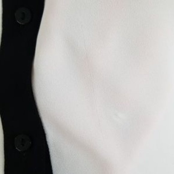 Decree black and white button down blouse - Picture 3 of 8
